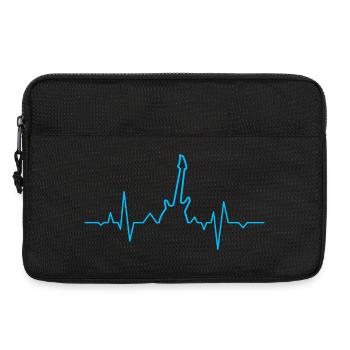 Guitare électrique Rythme cardiaque - Sacoche pour ordinateur portable 13 pouces - noir - Devant