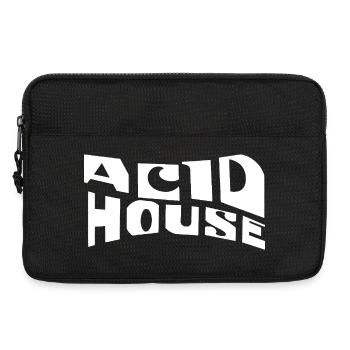Acid House Retro-Typografie - Laptoptasche 13" - Schwarz - Vorne