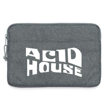 Acid House Retro-Typografie - Laptoptasche 13" - Grau meliert - Vorne