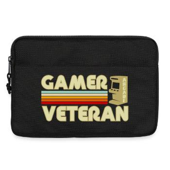 Gamer vétéran  - Sacoche pour ordinateur portable 13 pouces - noir - Devant