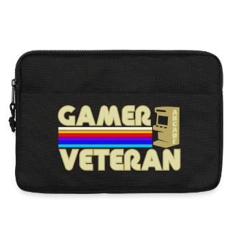Gamer vétéran  - Sacoche pour ordinateur portable 13 pouces - noir - Devant