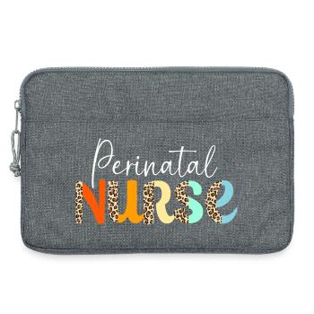 Obstétrique-obstétrique gynécologie-obstétricienne sage-femme - Sacoche pour ordinateur portable 13 pouces - gris chiné - Devant