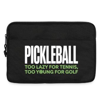 Pickleball Spieler Too Lazy For Tennis Pickleball - Laptoptasche 13" - Schwarz - Vorne