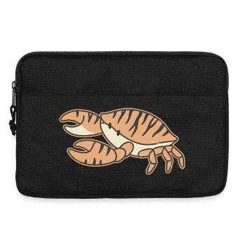 Orange Crab Striped Cartoon Tiger Stripes - Laptoptasche 13" - Schwarz - Vorne