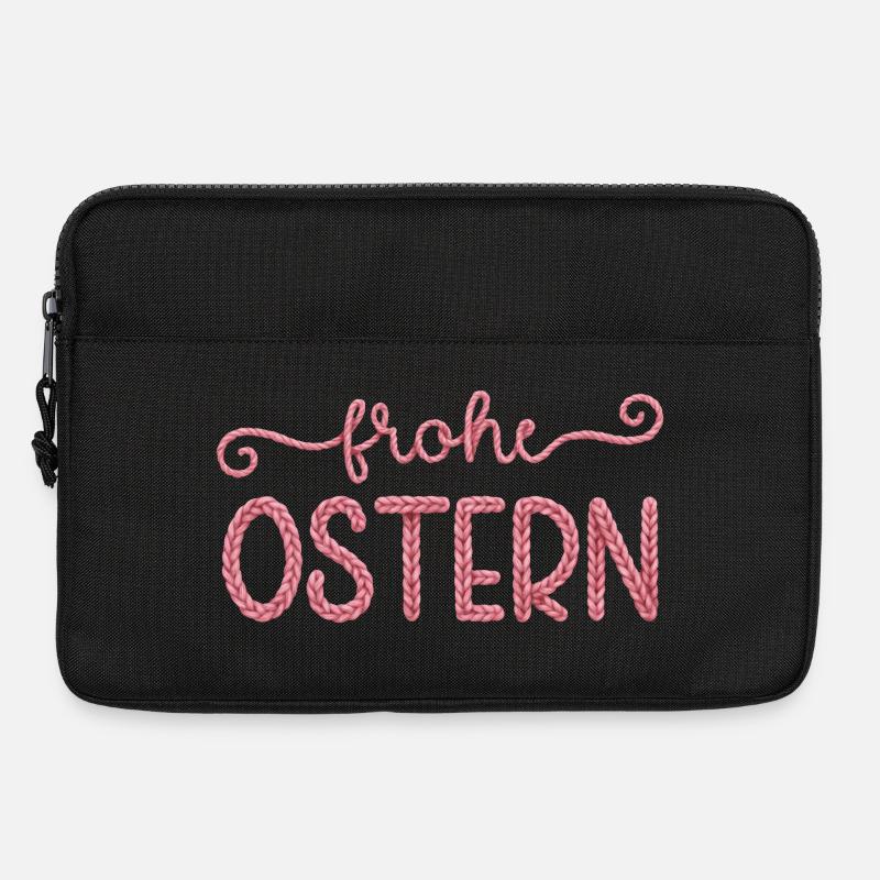Frohe Ostern - Laptoptasche 13" - Schwarz