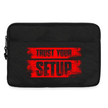 Trust your Setup Stock Market Exchange Trader - Laptop bag 13" - black - Front