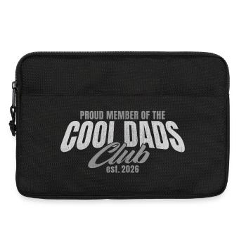 Club des Pères Cool - Cadeau Papa 2026 - Sacoche pour ordinateur portable 13 pouces - noir - Devant