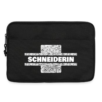 Geschenk für Schneiderin - Laptoptasche 13" - Schwarz - Vorne