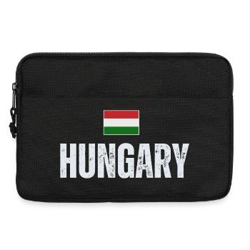 Ungarische Flagge, ungarischer Patriot - Laptoptasche 13" - Schwarz - Vorne