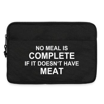 Fleischliebhaber Grillen BBQ Burger Steak Western - Laptoptasche 13" - Schwarz - Vorne