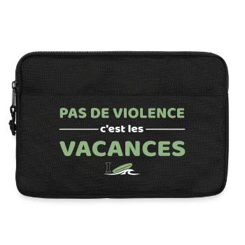 Pas de violence, c'est les vacances - Ygor - Sacoche pour ordinateur portable 13 pouces - noir - Devant