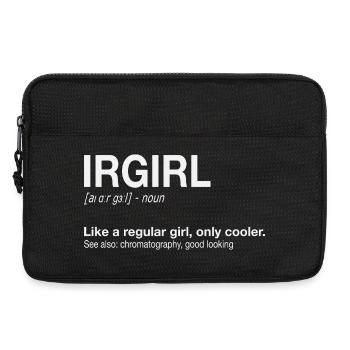 FTIR Infrarotspektroskopie Girl Chemie - Laptoptasche 13" - Schwarz - Vorne
