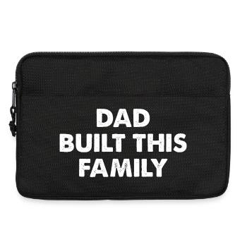 Dad Built This Family - Laptop bag 13" - black - Front