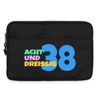 38. Geburtstag Geschenk - Laptoptasche 13" - Schwarz - Vorne