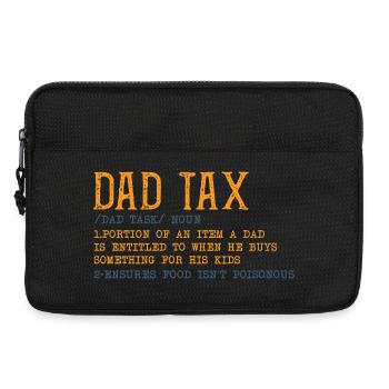 T-shirt graphique fiscal Papa - Sacoche pour ordinateur portable 13 pouces - noir - Devant