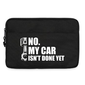 My car isn't done yet Car lover car guy mechanic - Laptoptasche 13" - Schwarz - Vorne