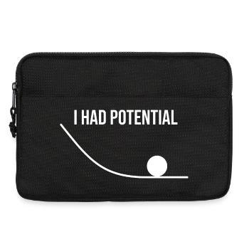 Ich hatte potenziell lustige Wissenschaft, Physik-Nerd-Wortspiel - Laptoptasche 13" - Schwarz - Vorne
