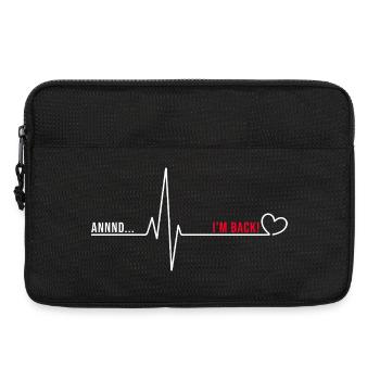 J’ai survécu à une chirurgie à cœur ouvert - Sacoche pour ordinateur portable 13 pouces - noir - Devant