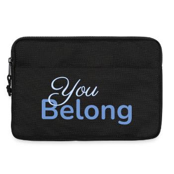 You Belong Typography Design Minimalist - Laptop bag 13" - black - Front