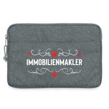 Immobilienmakler Beruf - Laptoptasche 13" - Grau meliert - Vorne