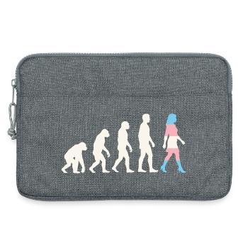 Pride Month LGBTQ – Evolution MTF transgender - Laptoptasche 13" - Grau meliert - Vorne