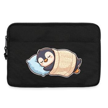 Pinguin Schlafen - Laptoptasche 13" - Schwarz - Vorne