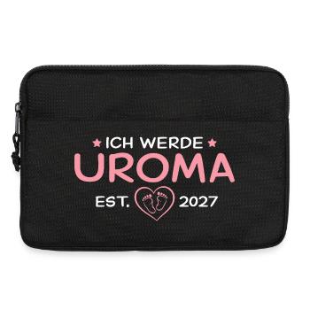Ich werde Uroma 2027 – Urgroßmutter Geschenk - Laptoptasche 13" - Schwarz - Vorne