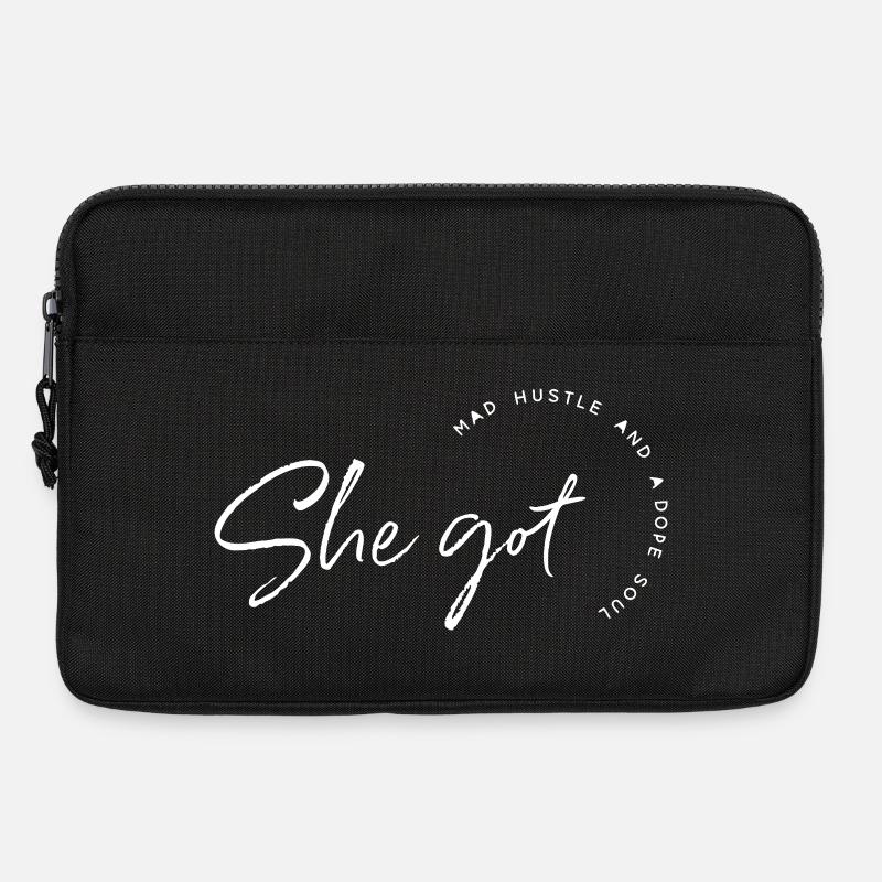 She Got Hustle - Laptop bag 13" - black