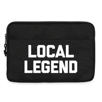 Lokale Legende Fette Typografie - Laptoptasche 13" - Schwarz - Vorne