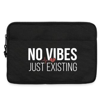 No Vibes - Laptoptasche 13" - Schwarz - Vorne