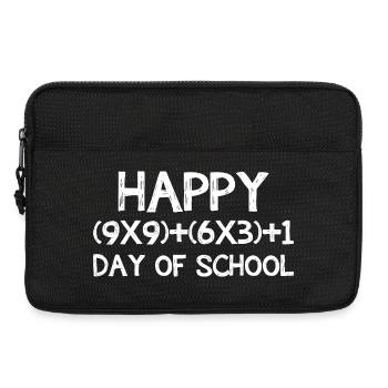 Frohen Mathematiktag-Schul-Grafik - Laptoptasche 13" - Schwarz - Vorne