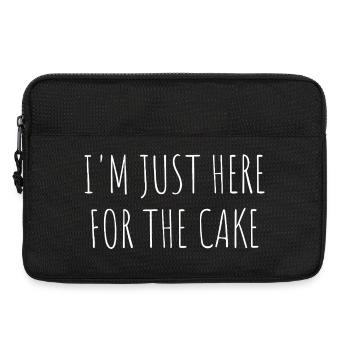 Im Just Here For The Cake - Laptop bag 13" - black - Front