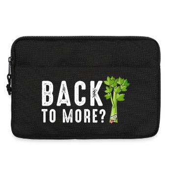 Back To More Celery - Laptop bag 13" - black - Front
