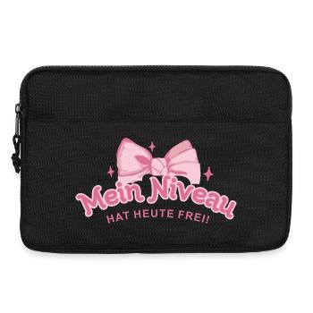 Mein Niveau Hat Heute Frei - Laptoptasche 13" - Schwarz - Vorne