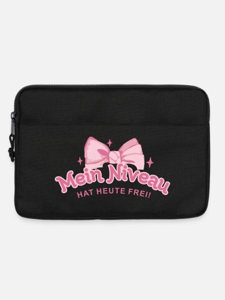 Mein Niveau Hat Heute Frei - Laptoptasche 13" - Schwarz