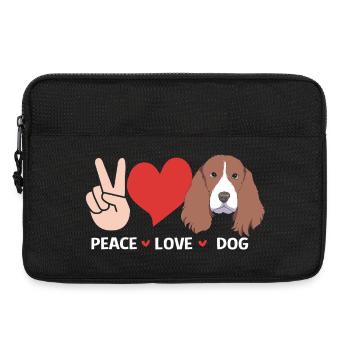 Springer Spaniel Dog - Laptop bag 13" - black - Front