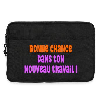 Bonne Chance Travail - Sacoche pour ordinateur portable 13 pouces - noir - Devant