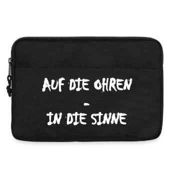 Auf die Ohren In die Sinne - Laptoptasche 13" - Schwarz - Vorne