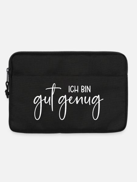 Ich bin gut genug - Laptoptasche 13" - Schwarz