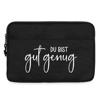 Du bist gut genug - Laptoptasche 13" - Schwarz - Vorne