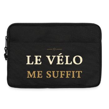 Le Velo Me Suffit - Cadeau Cycliste - Sacoche pour ordinateur portable 13 pouces - noir - Devant