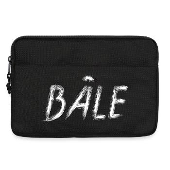 Bale in white brush lettering - Laptop bag 13" - black - Front
