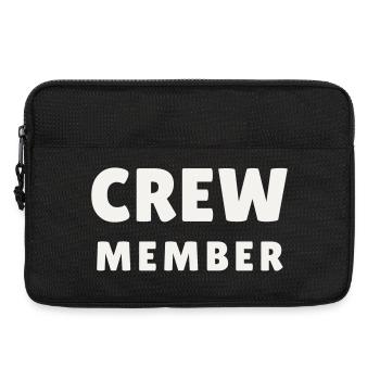 Crew Members Around Modern Team Staff Event Group - Laptop bag 13" - black - Front