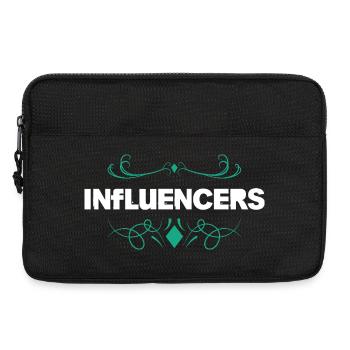 Ornement style Influencer - Sacoche pour ordinateur portable 13 pouces - noir - Devant
