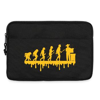 Imker Evolution Vintage Biene Bienenzucht Geschenk - Laptoptasche 13" - Schwarz - Vorne