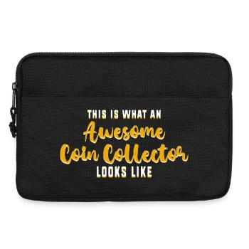 Collectionneur de pièces de monnaie - Sacoche pour ordinateur portable 13 pouces - noir - Devant