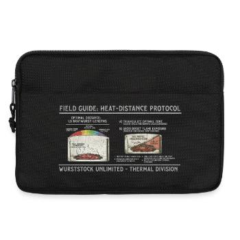 Wurst-Heatdistanz Protokoll - Laptoptasche 13" - Schwarz - Vorne