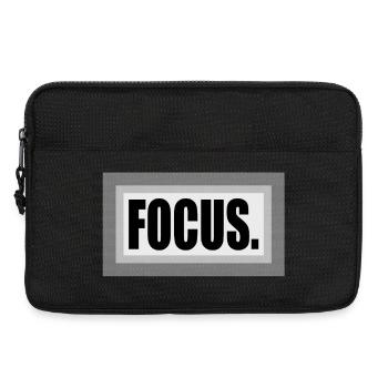 Konzentriere dich auf das Rauschen - Laptoptasche 13" - Schwarz - Vorne