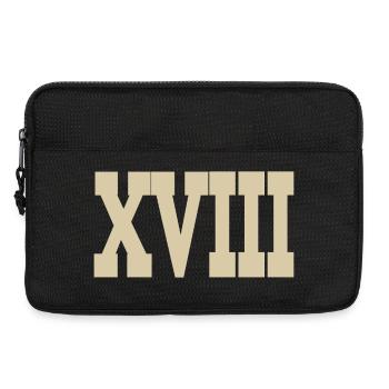 Roman numerals - Laptop bag 13" - black - Front