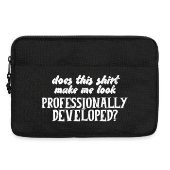 Does This Make Me Look Professionally Developed - Laptop bag 13" - black - Front